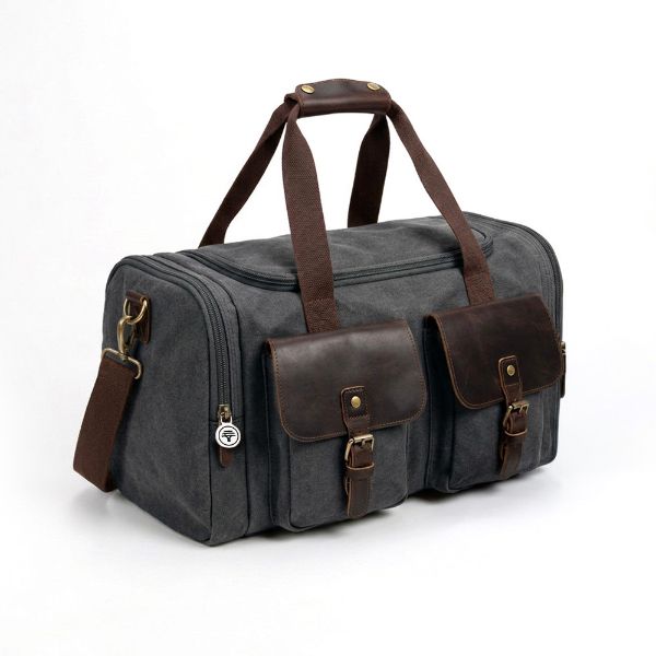 Picture of Leather and Canvas Bag